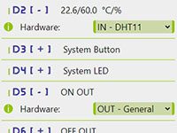 Peripherals menu